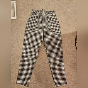 Black and White Checkered Pants